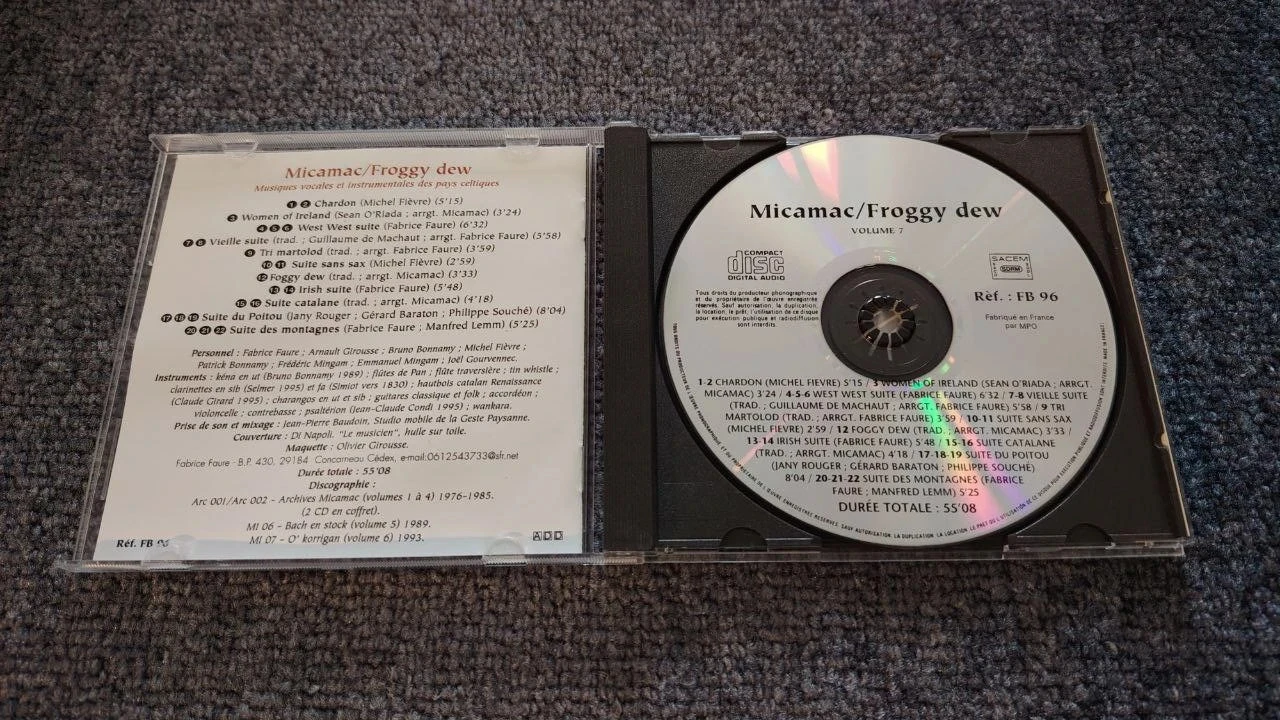 🌟 CD Zeldzaam: Micmac/Froggy dew - Trésor des musiques celtiques à saisir🍀 – photo 4